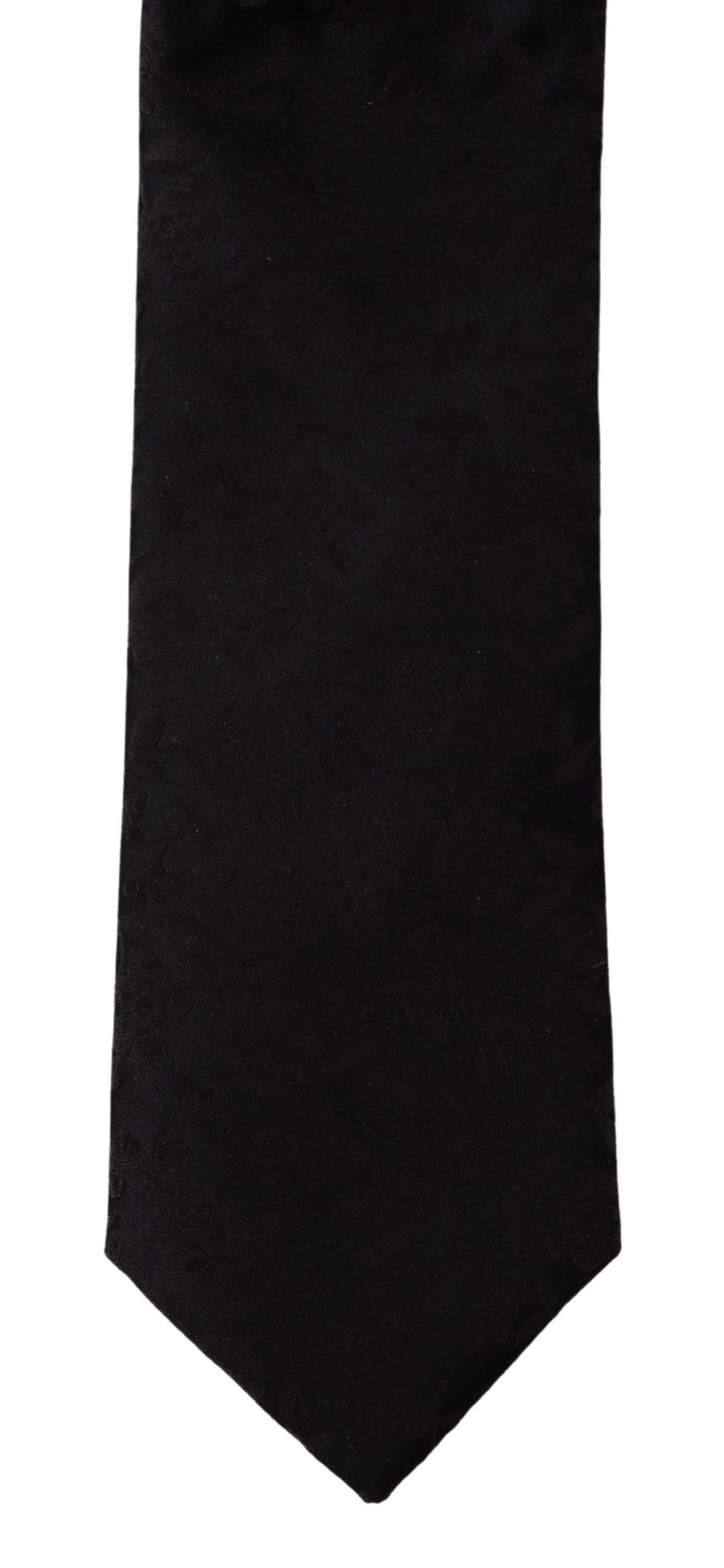 Dolce & Gabbana Elegant Black Silk Tie for Men