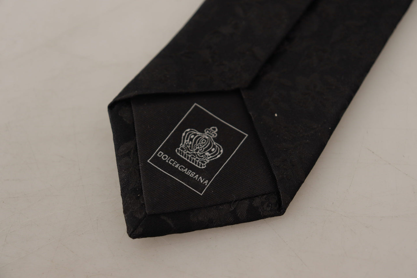 Dolce & Gabbana Elegant Black Silk Tie for Men