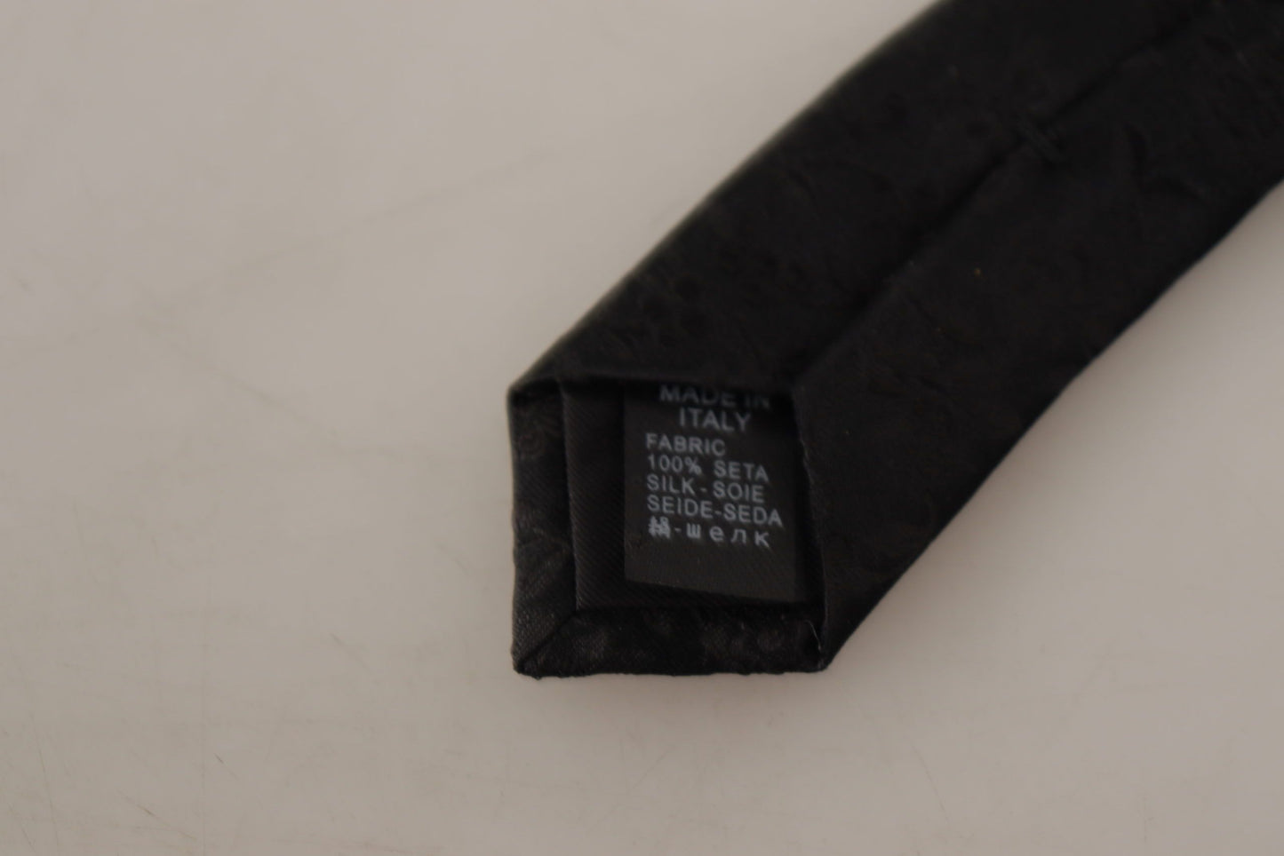 Dolce & Gabbana Elegant Black Silk Tie for Men