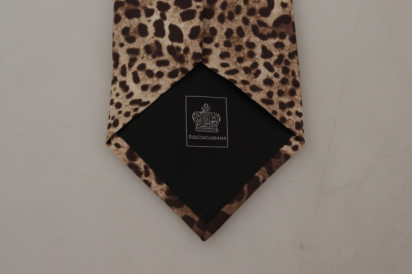 Dolce & Gabbana Elegant Leopard Silk Bow Tie