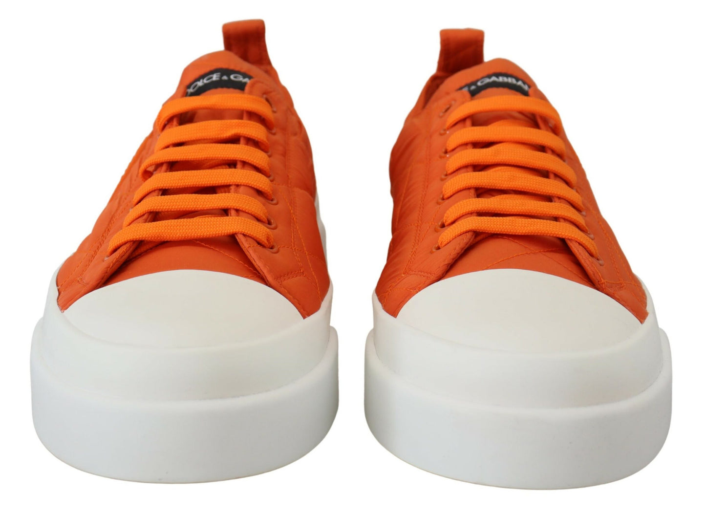 Dolce & Gabbana Orange Low Top Designer Sneakers