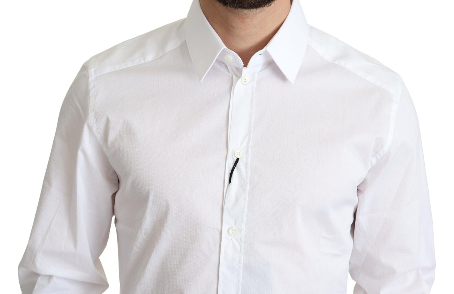 Dolce & Gabbana Elegant Slim Fit Gold Dress Shirt