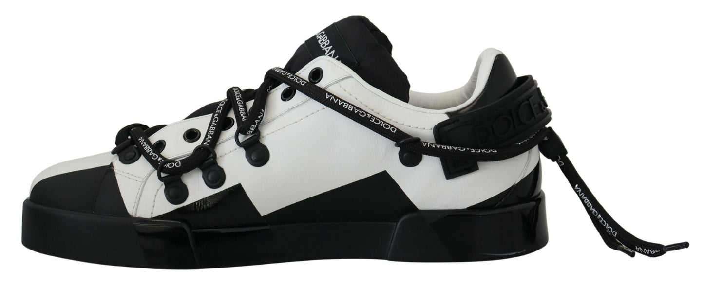 Dolce & Gabbana Chic Monochrome Low Top Sneakers