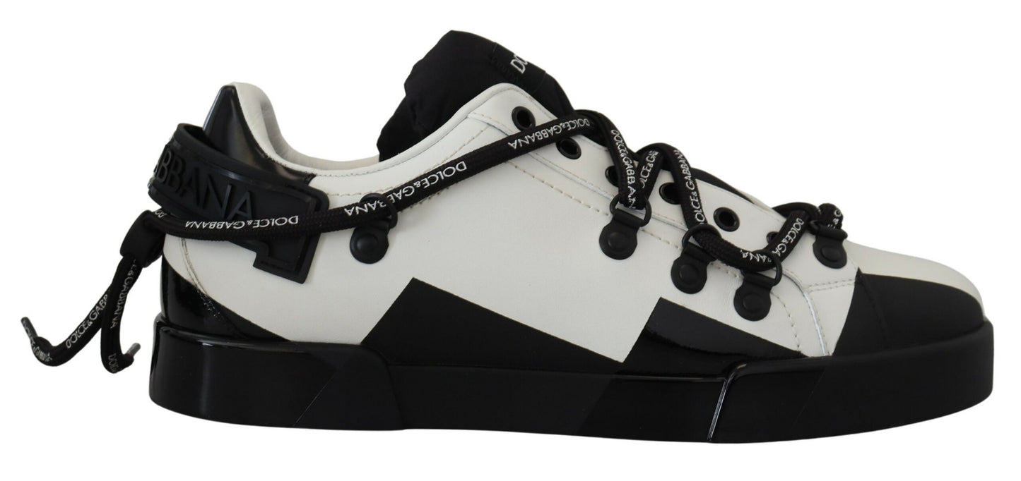 Dolce & Gabbana Chic Monochrome Low Top Sneakers