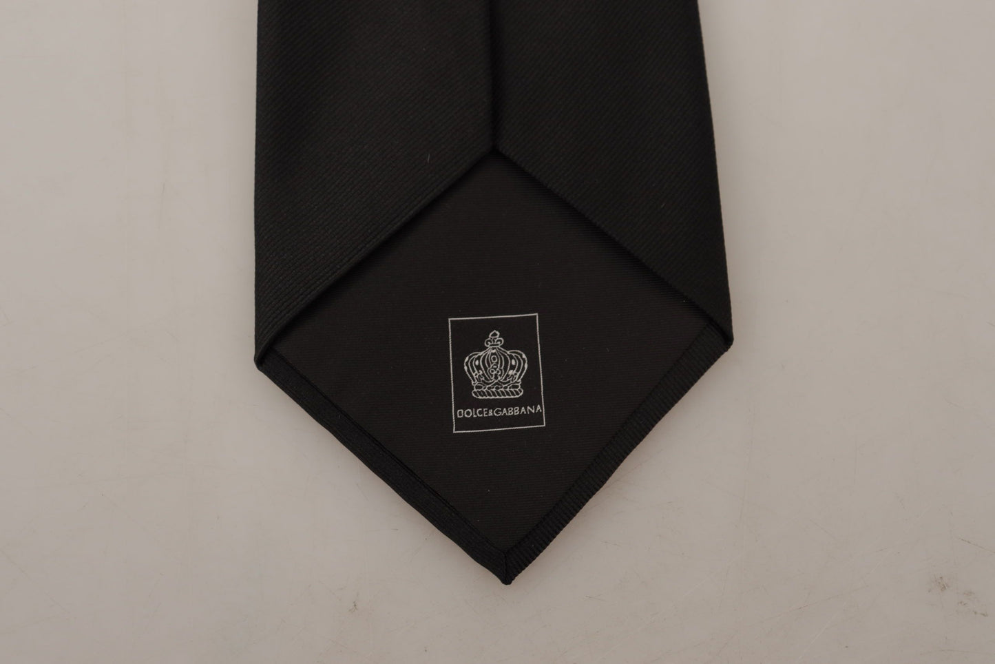 Dolce & Gabbana Elegant Black Silk Tie for Sophisticated Style