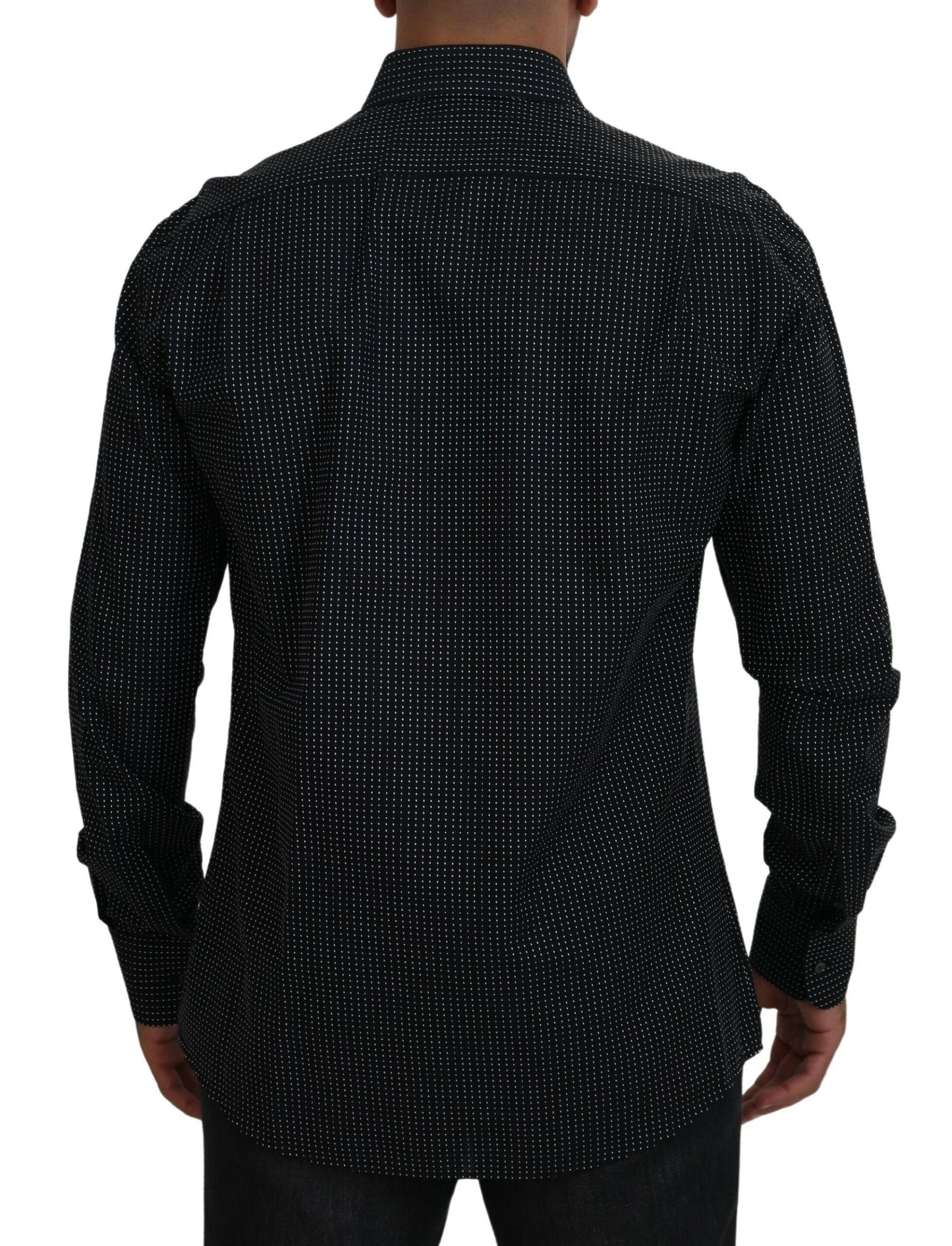 Dolce & Gabbana Elegant Polka-Dot Slim Fit Shirt