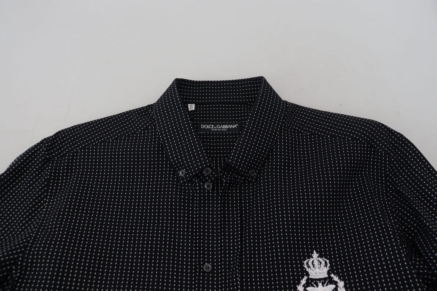 Dolce & Gabbana Elegant Polka-Dot Slim Fit Shirt