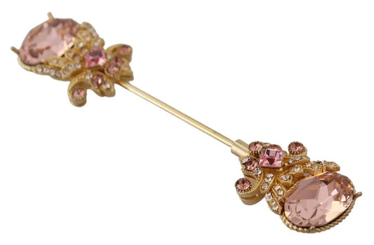 Dolce & Gabbana Elegant Gold-Toned Sterling Silver Brooch