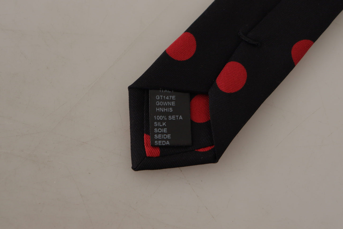 Dolce & Gabbana Elegant Silk Tie in Black and Red