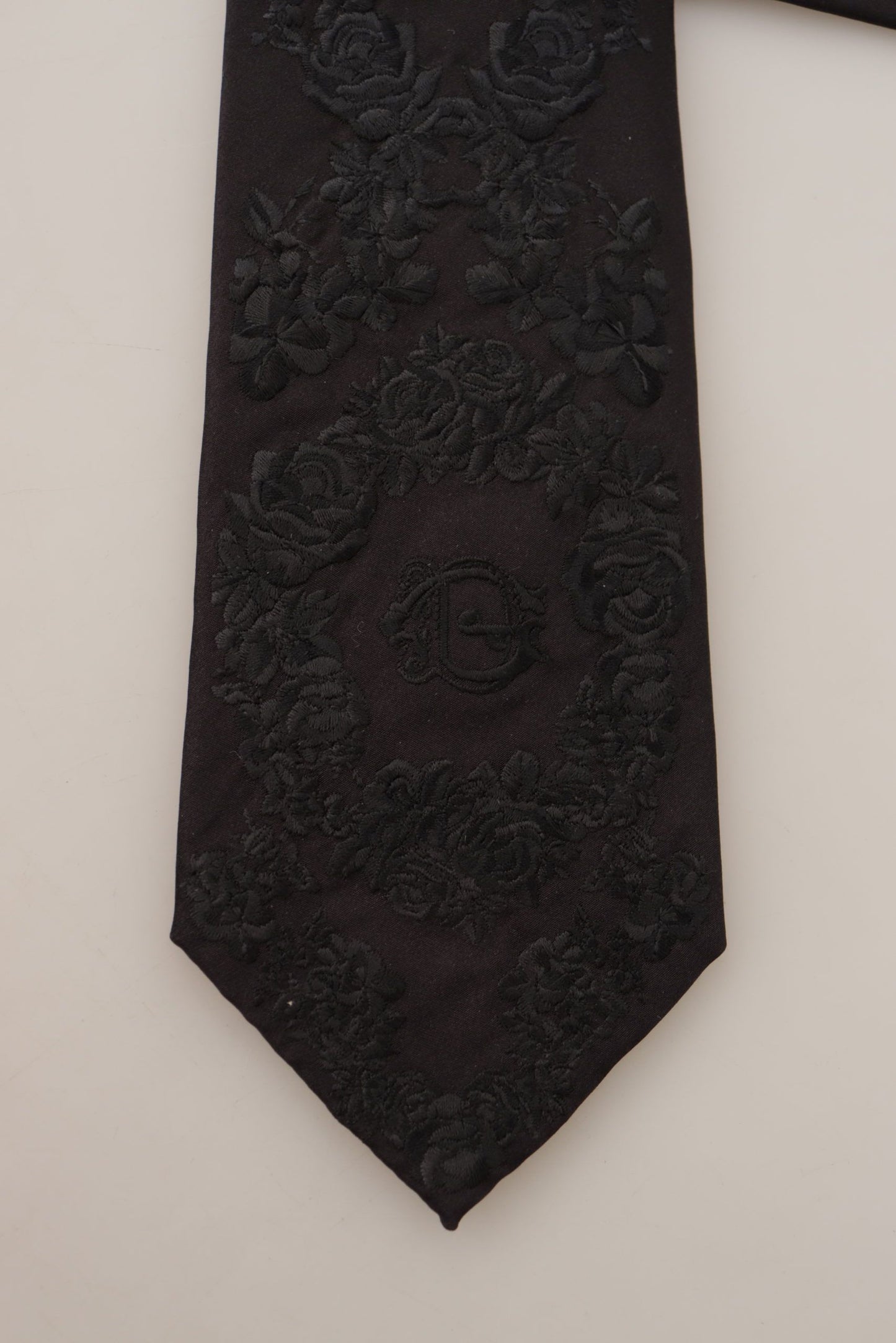 Dolce & Gabbana Elegant Black Silk Tie