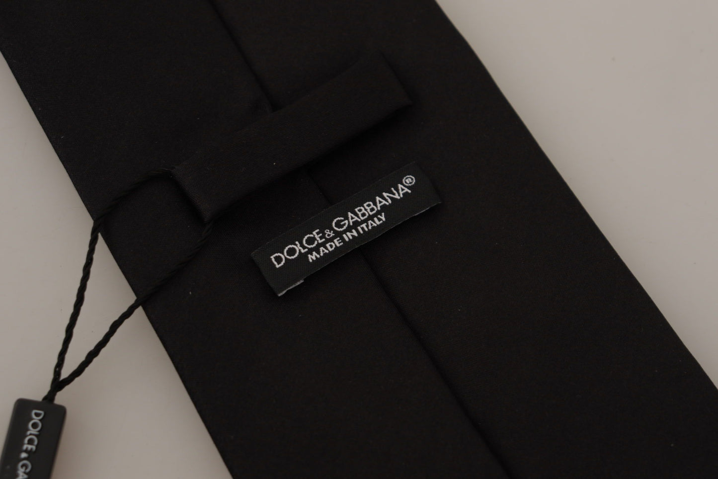 Dolce & Gabbana Elegant Black Silk Tie