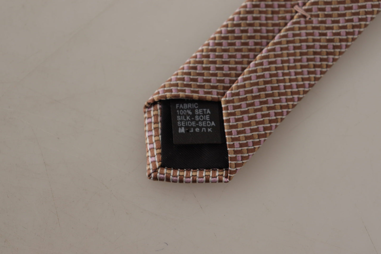 Dolce & Gabbana Elegant Beige Silk Tie for Sophisticated Style