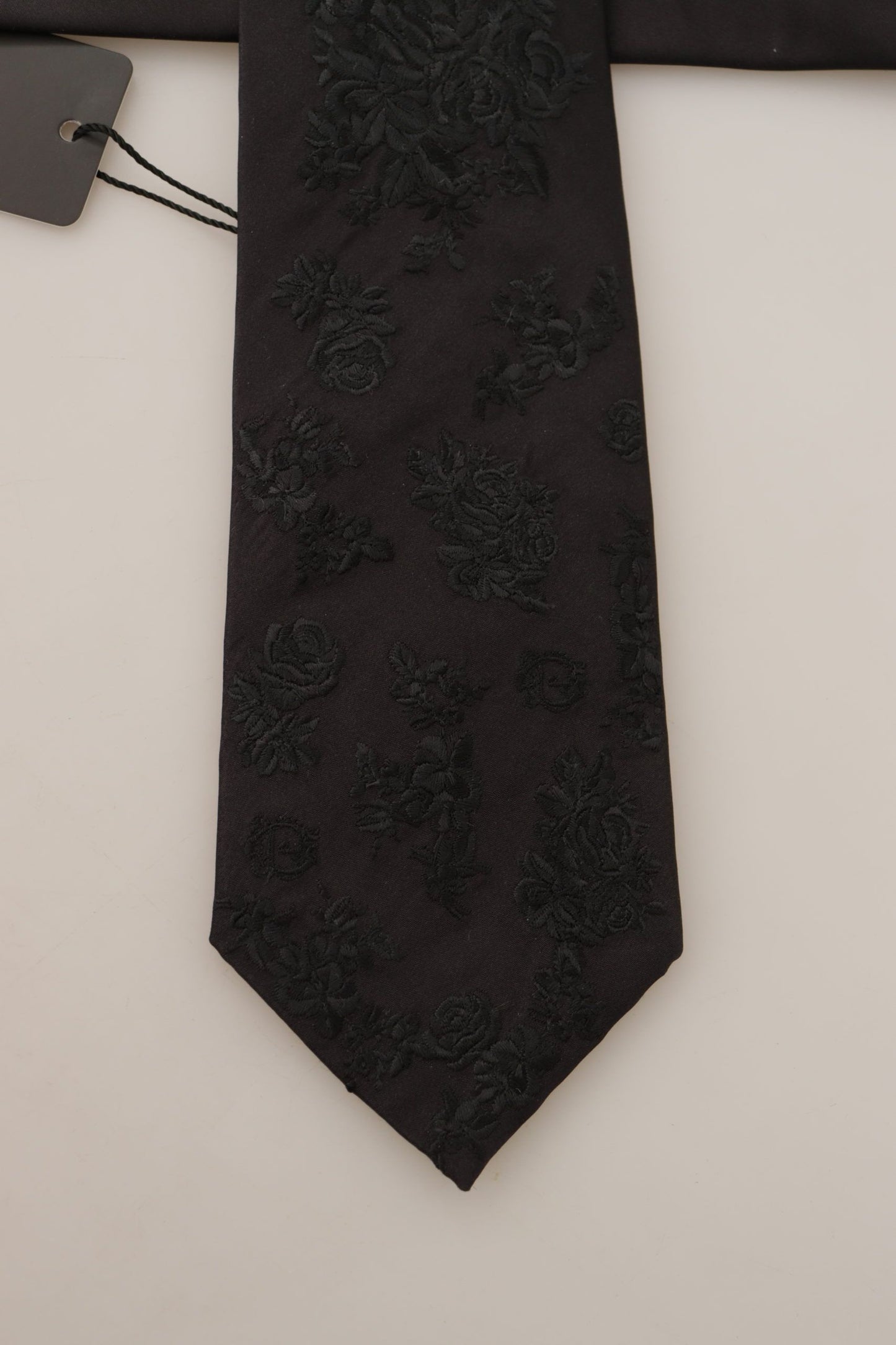 Dolce & Gabbana Elegant Black Silk Tie for the Dapper Gentleman