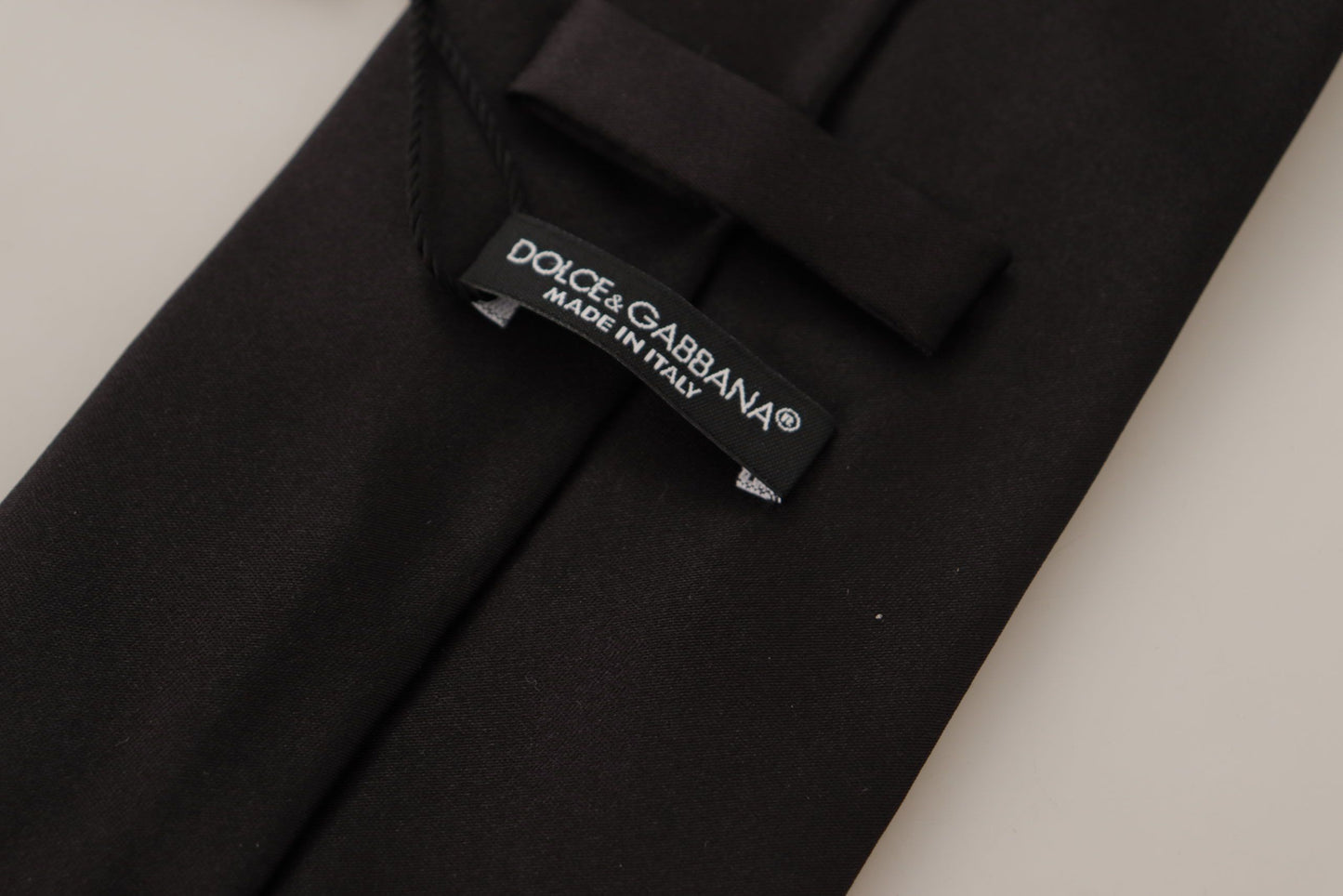 Dolce & Gabbana Elegant Black Silk Tie for the Dapper Gentleman