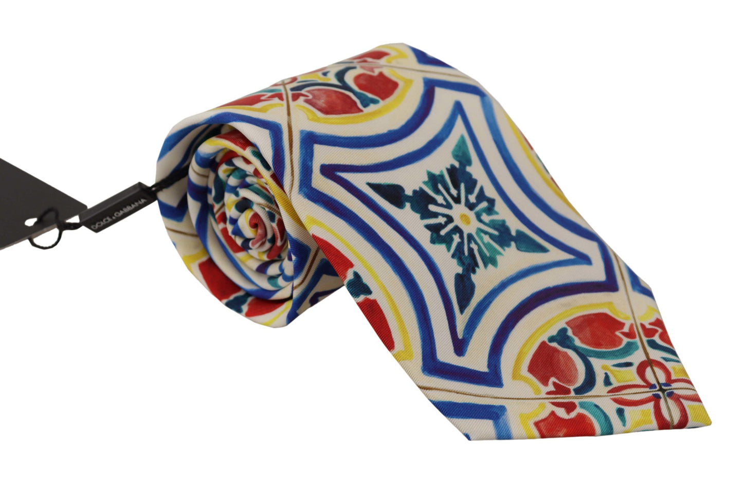 Dolce & Gabbana Elegant Silk Majolica Print Tie