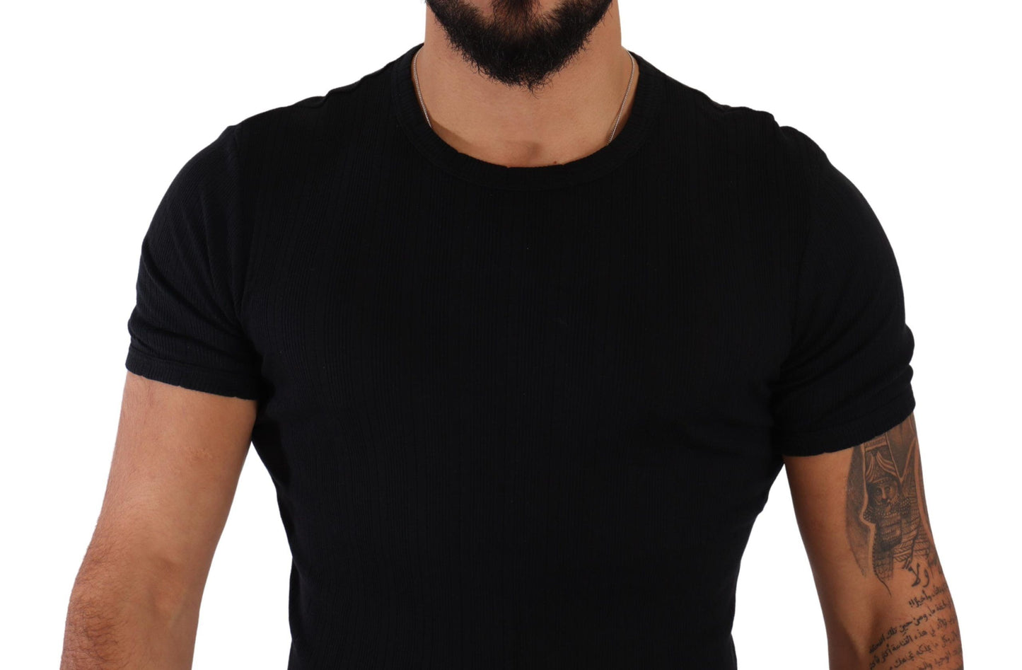 Dolce & Gabbana Elegant Black Round Neck Tee