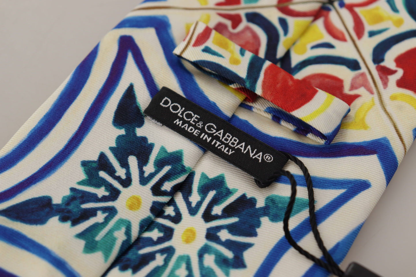 Dolce & Gabbana Elegant Silk Majolica Print Tie