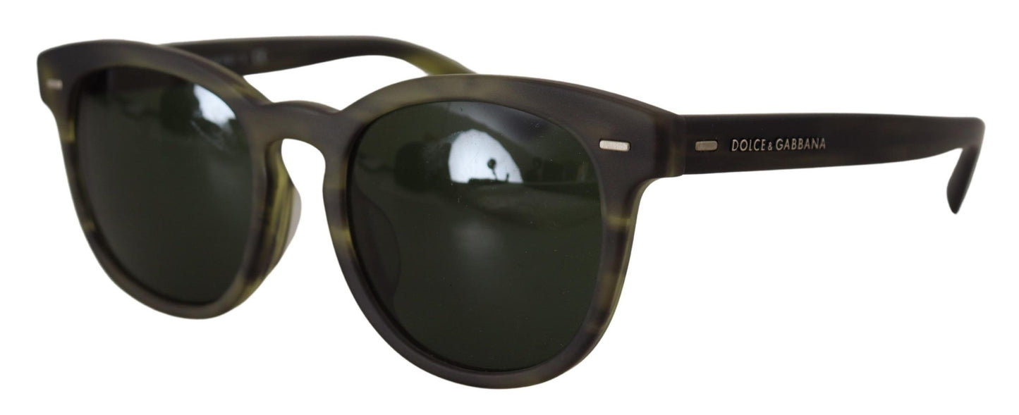 Dolce & Gabbana Chic Havana Green Designer Sunglasses