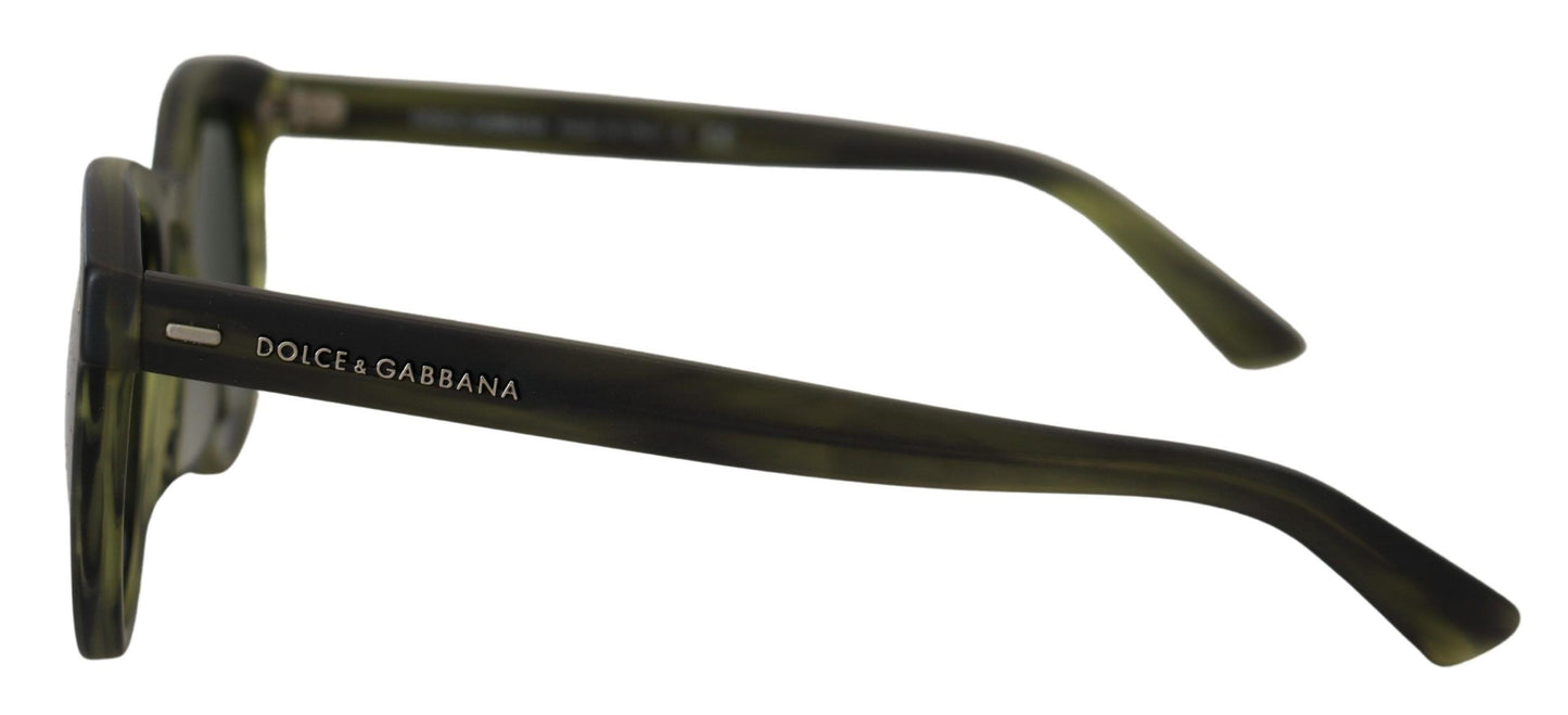 Dolce & Gabbana Chic Havana Green Designer Sunglasses