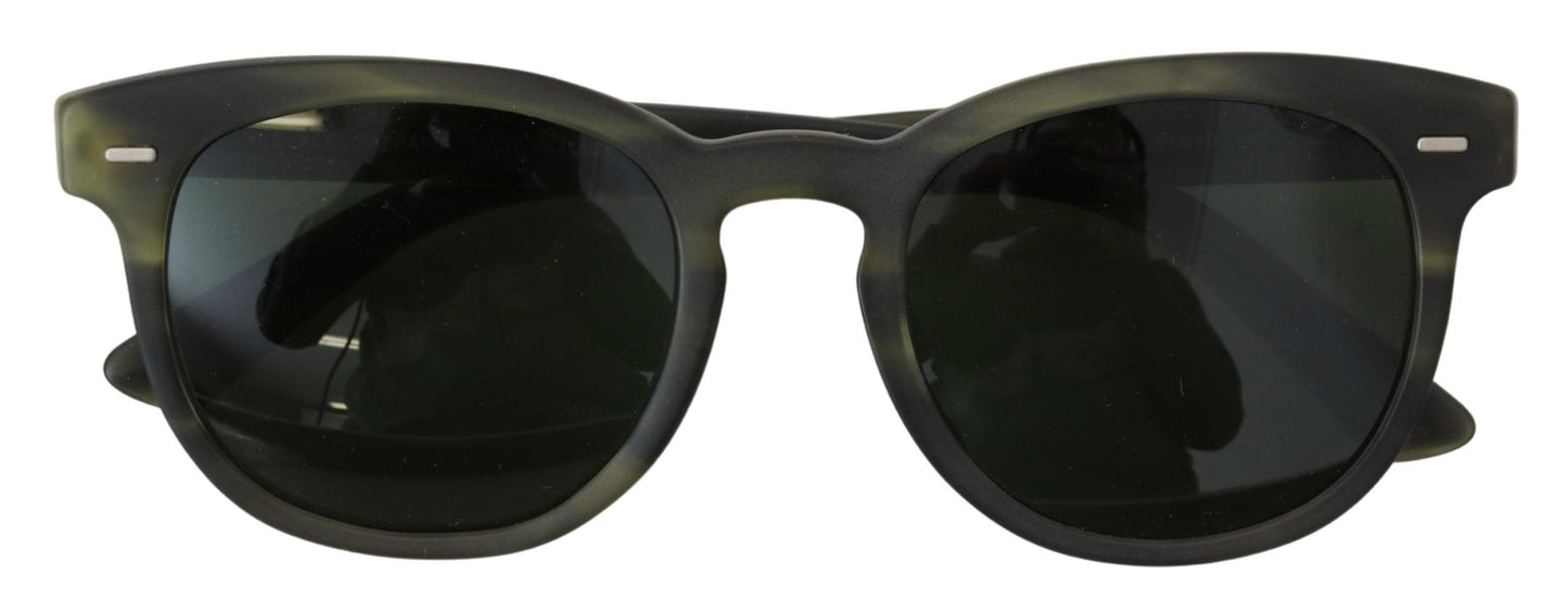 Dolce & Gabbana Chic Havana Green Designer Sunglasses