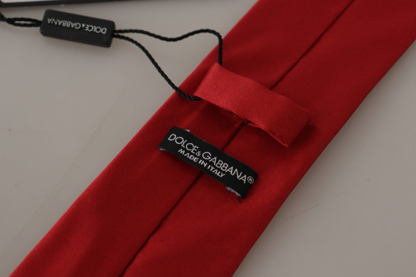 Dolce & Gabbana Elegant Red Silk Tie