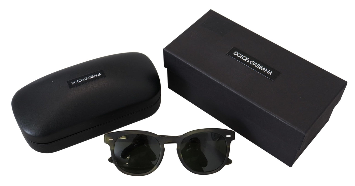 Dolce & Gabbana Chic Havana Green Designer Sunglasses