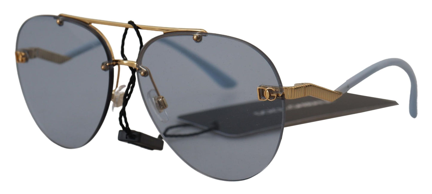 Dolce & Gabbana Chic Pilot Azure Lens Sunglasses