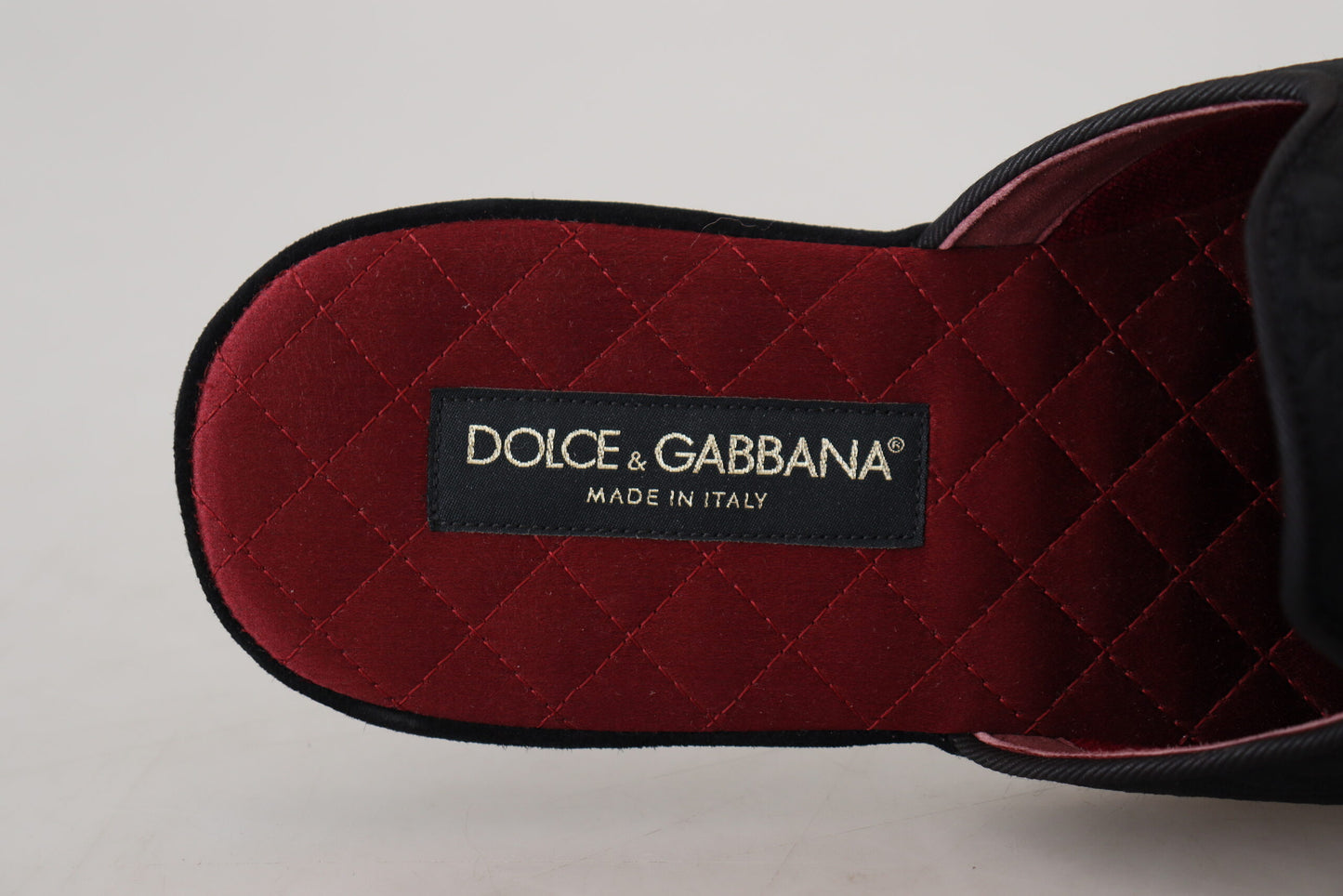 Dolce & Gabbana Opulent Embroidered Bee Crown Slides