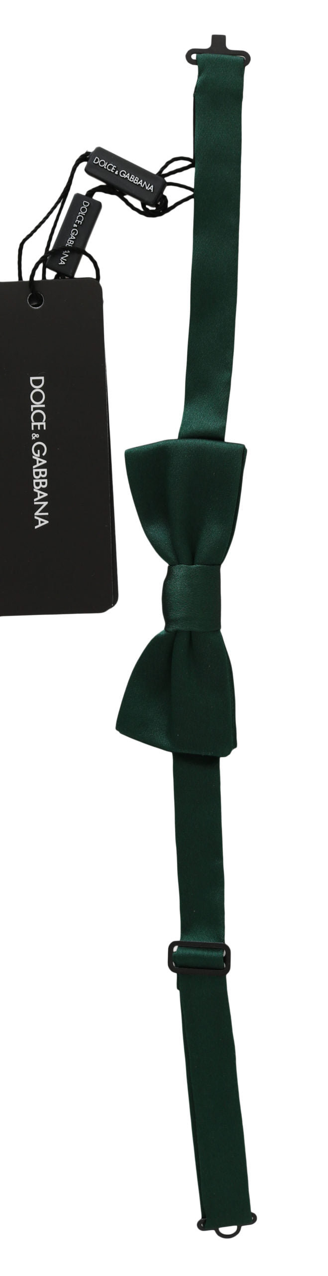 Dolce & Gabbana Elegant Green Silk Bow Tie