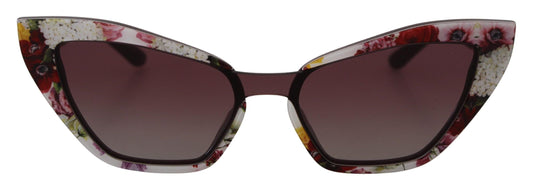 Dolce & Gabbana Multicolor Cat Eye Floral Sunglasses