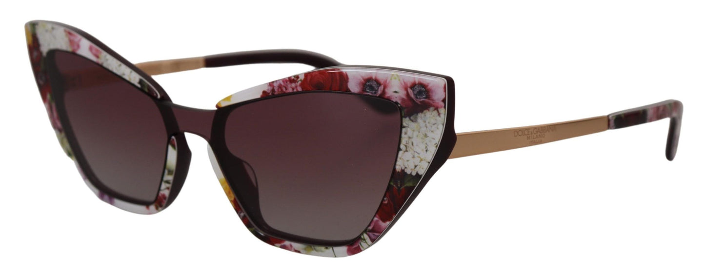 Dolce & Gabbana Multicolor Cat Eye Floral Sunglasses