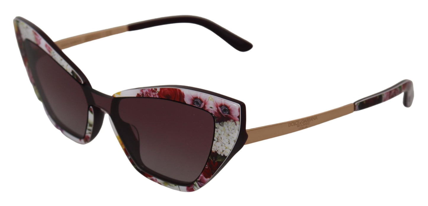 Dolce & Gabbana Multicolor Cat Eye Floral Sunglasses