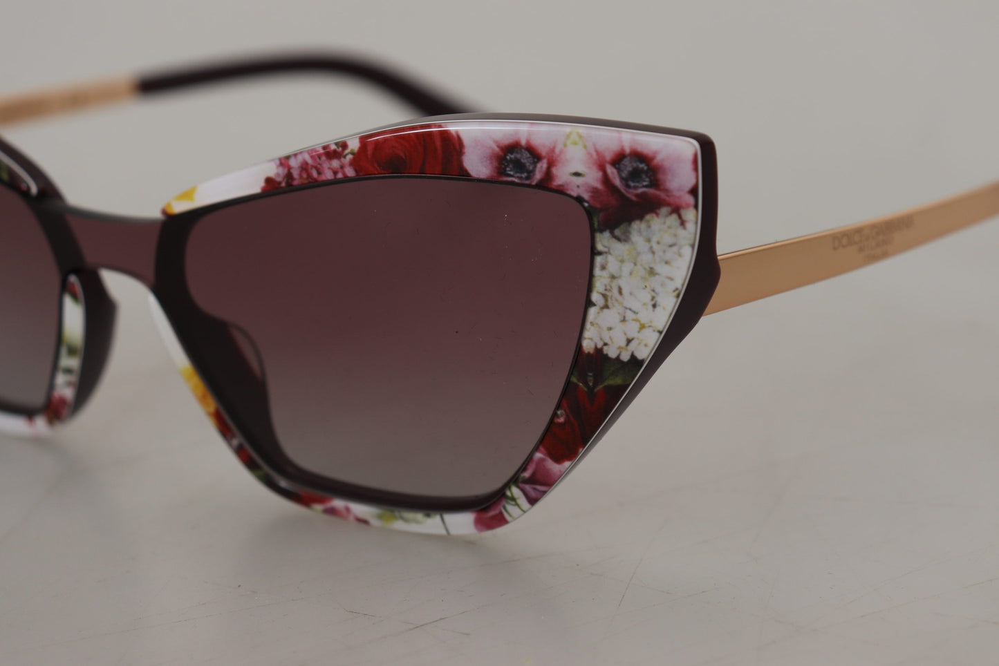 Dolce & Gabbana Multicolor Cat Eye Floral Sunglasses