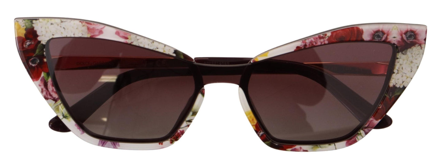 Dolce & Gabbana Multicolor Cat Eye Floral Sunglasses