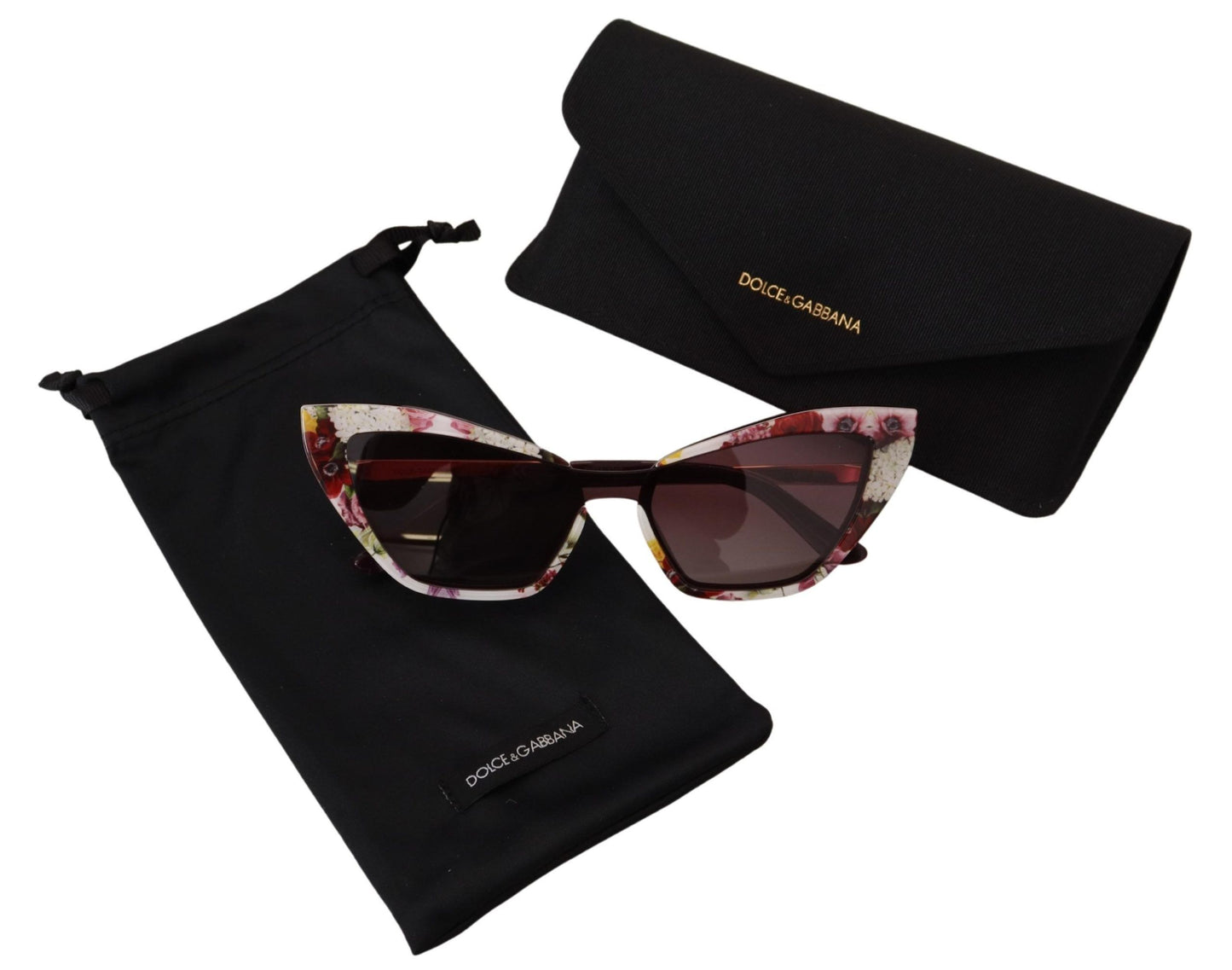 Dolce & Gabbana Multicolor Cat Eye Floral Sunglasses