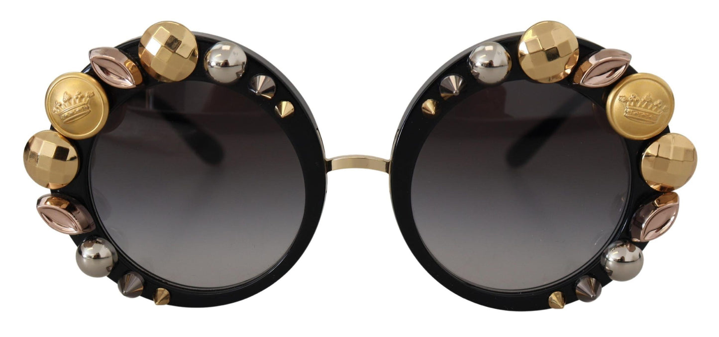 Dolce & Gabbana Elegant Round Embellished Sunglasses