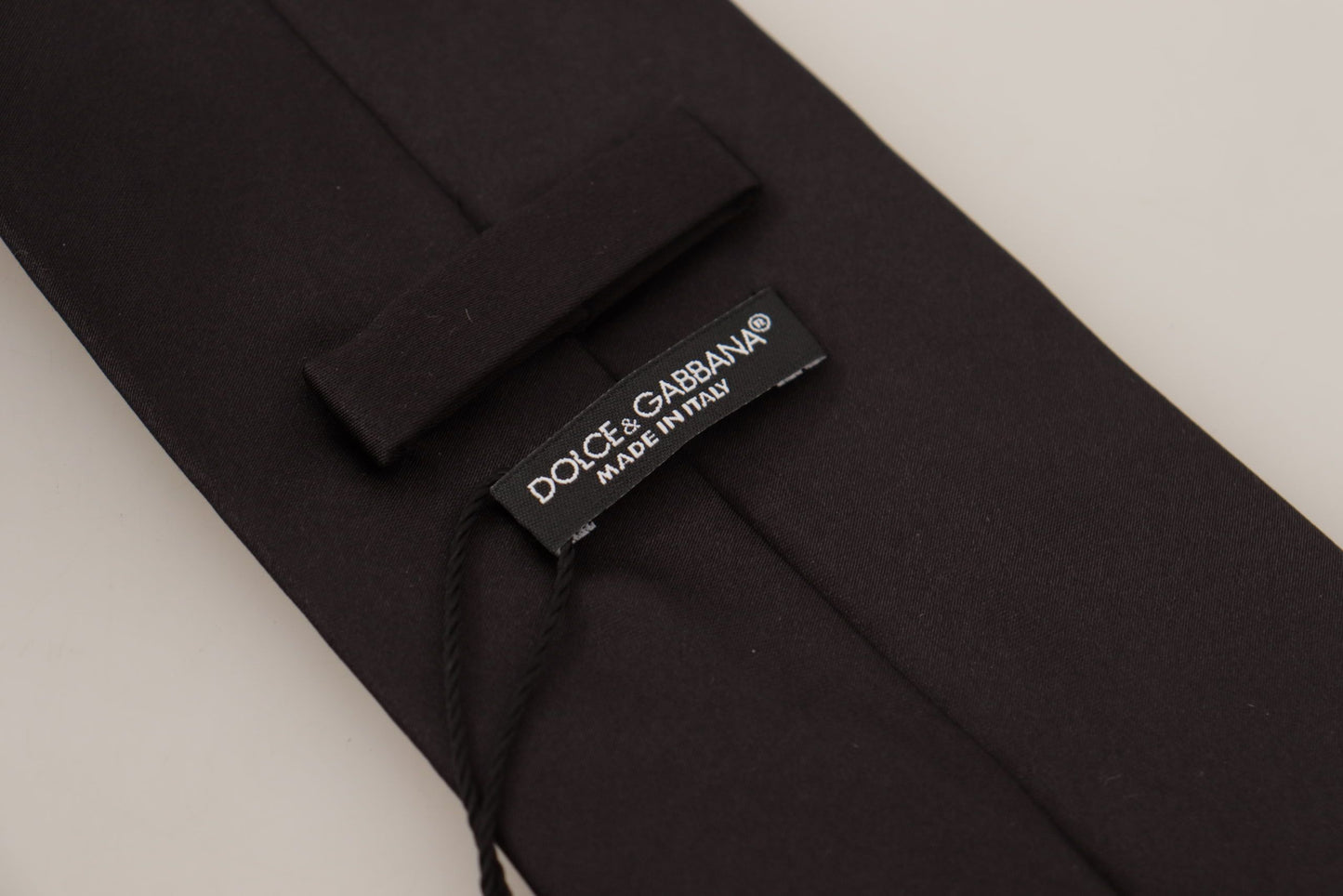 Dolce & Gabbana Elegant Silk Black Tie for Sophisticated Style