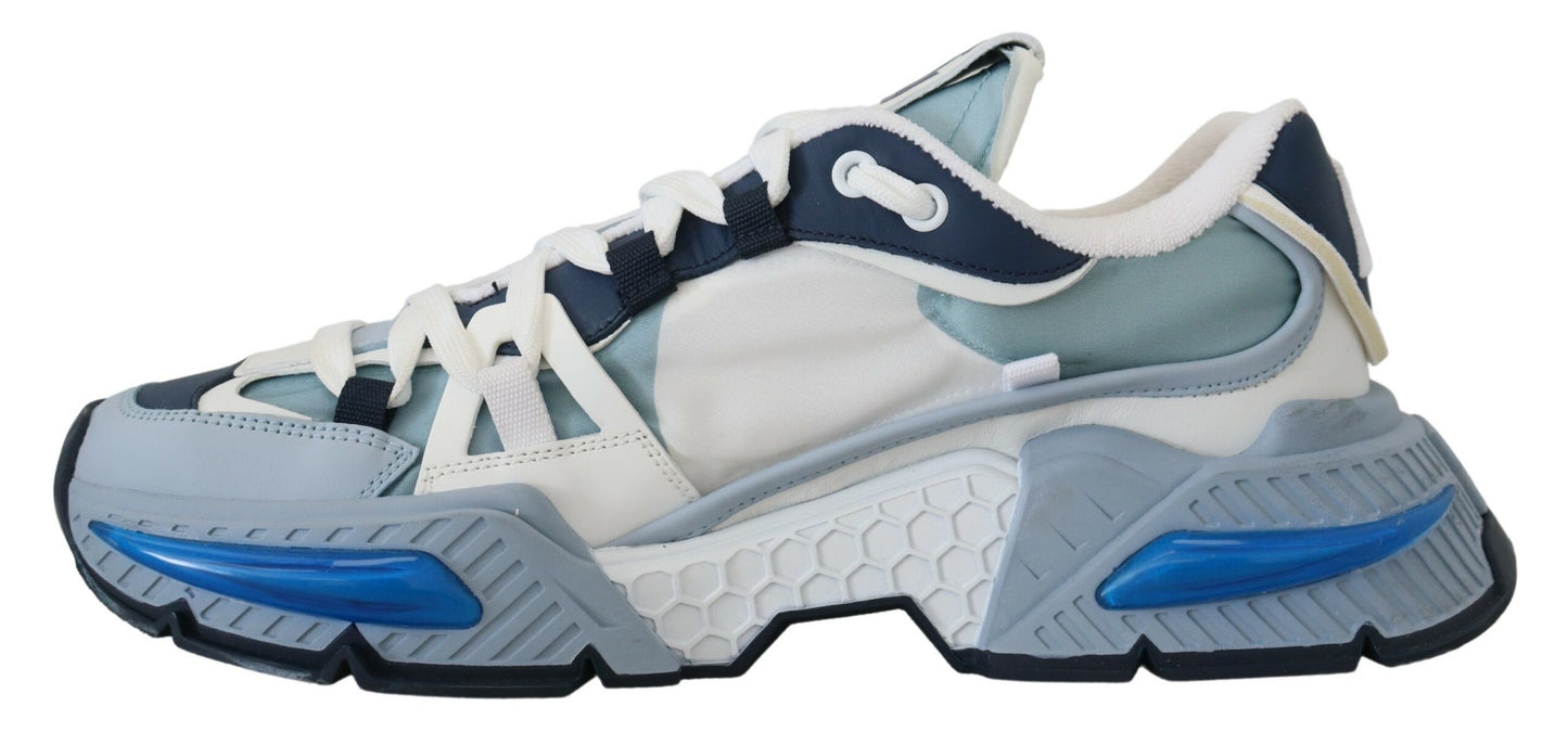 Dolce & Gabbana Chic Space-Inspired Sneakers in White & Blue