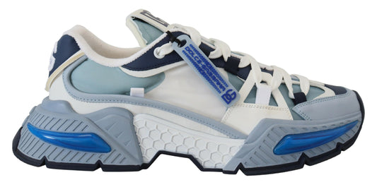 Dolce & Gabbana Chic Space-Inspired Sneakers in White & Blue