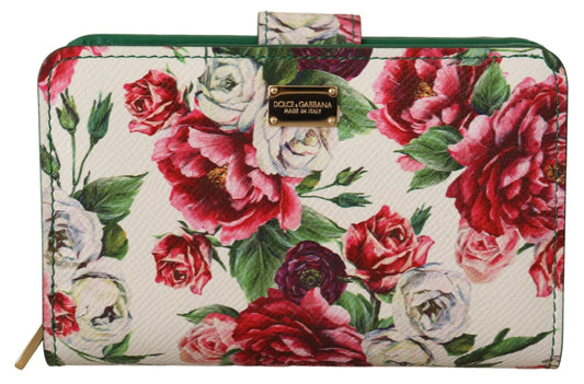 Dolce & Gabbana Multicolor Floral Leather Continental Wallet