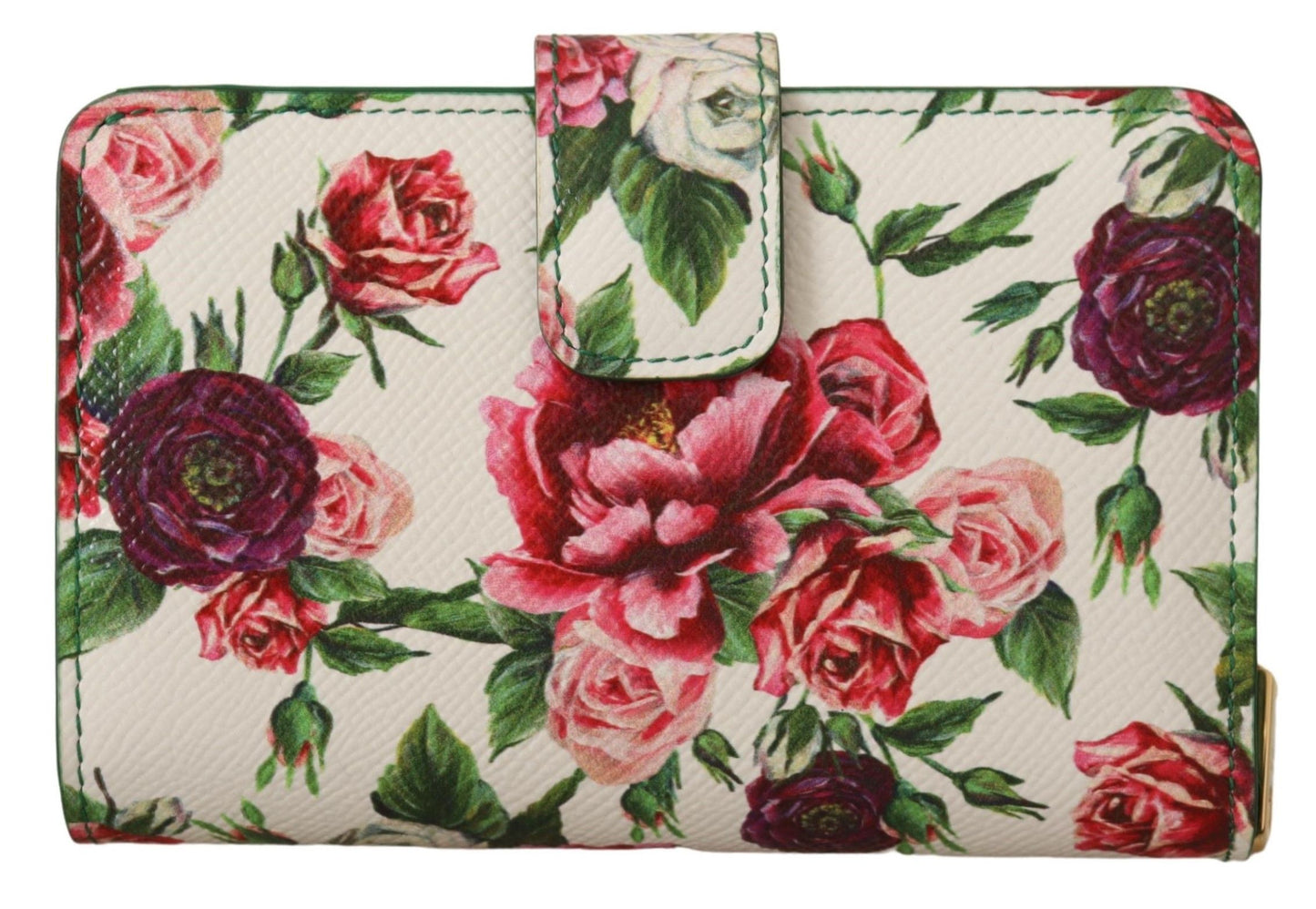 Dolce & Gabbana Multicolor Floral Leather Continental Wallet