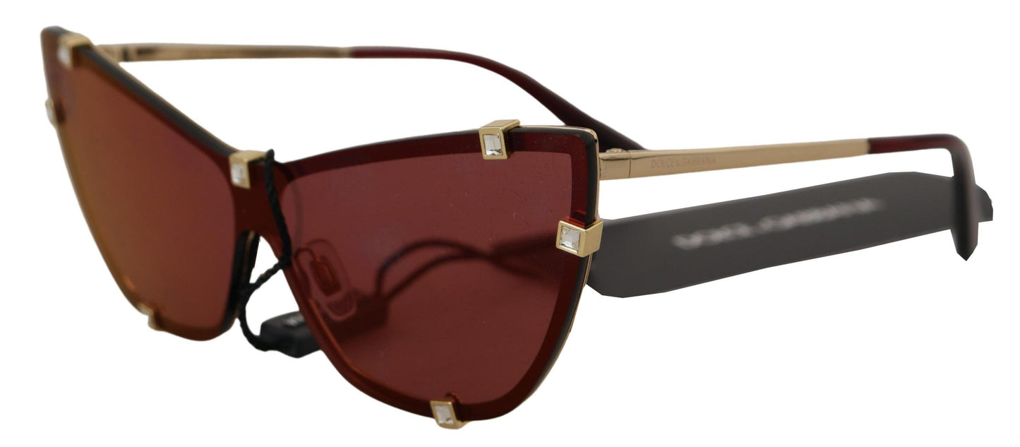 Dolce & Gabbana Elegant Cat Eye Bordeaux Sunglasses