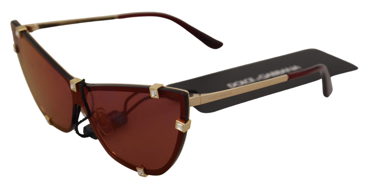 Dolce & Gabbana Elegant Cat Eye Bordeaux Sunglasses