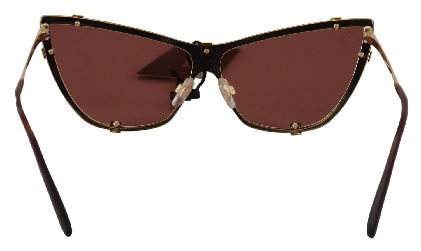 Dolce & Gabbana Elegant Cat Eye Bordeaux Sunglasses