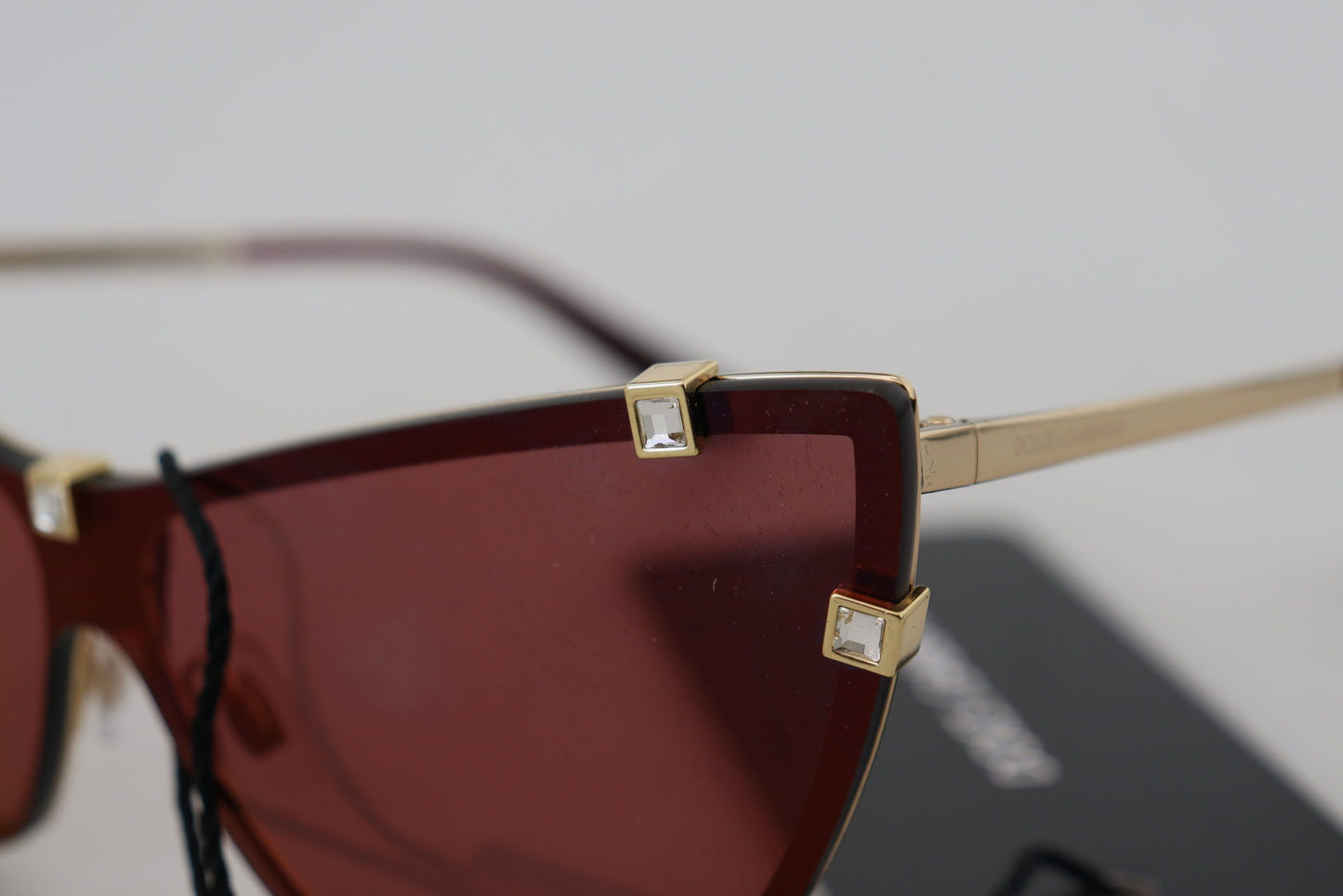 Dolce & Gabbana Elegant Cat Eye Bordeaux Sunglasses