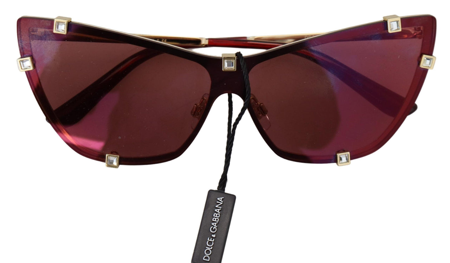 Dolce & Gabbana Elegant Cat Eye Bordeaux Sunglasses