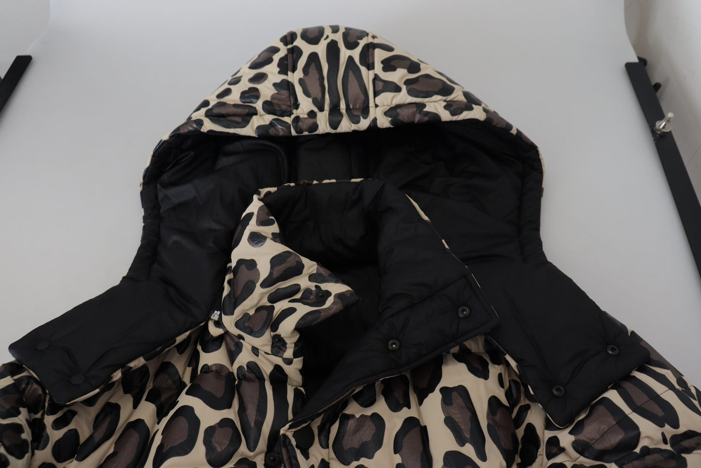 Dolce & Gabbana Opulent Leopard Print Parka Jacket