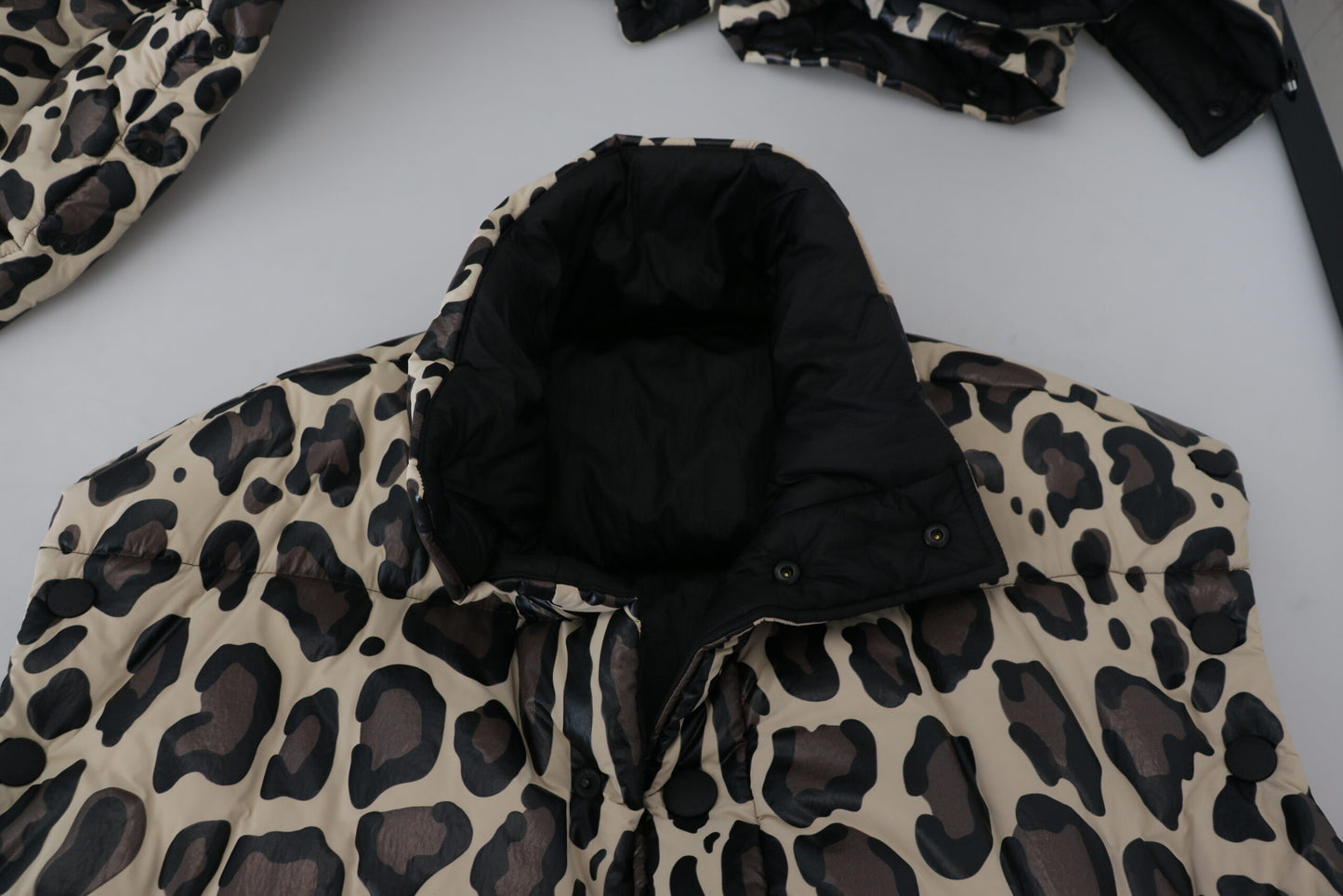 Dolce & Gabbana Opulent Leopard Print Parka Jacket