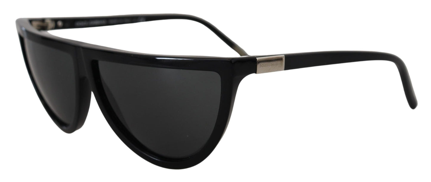 Dolce & Gabbana Chic Semi Circular Black Sunglasses