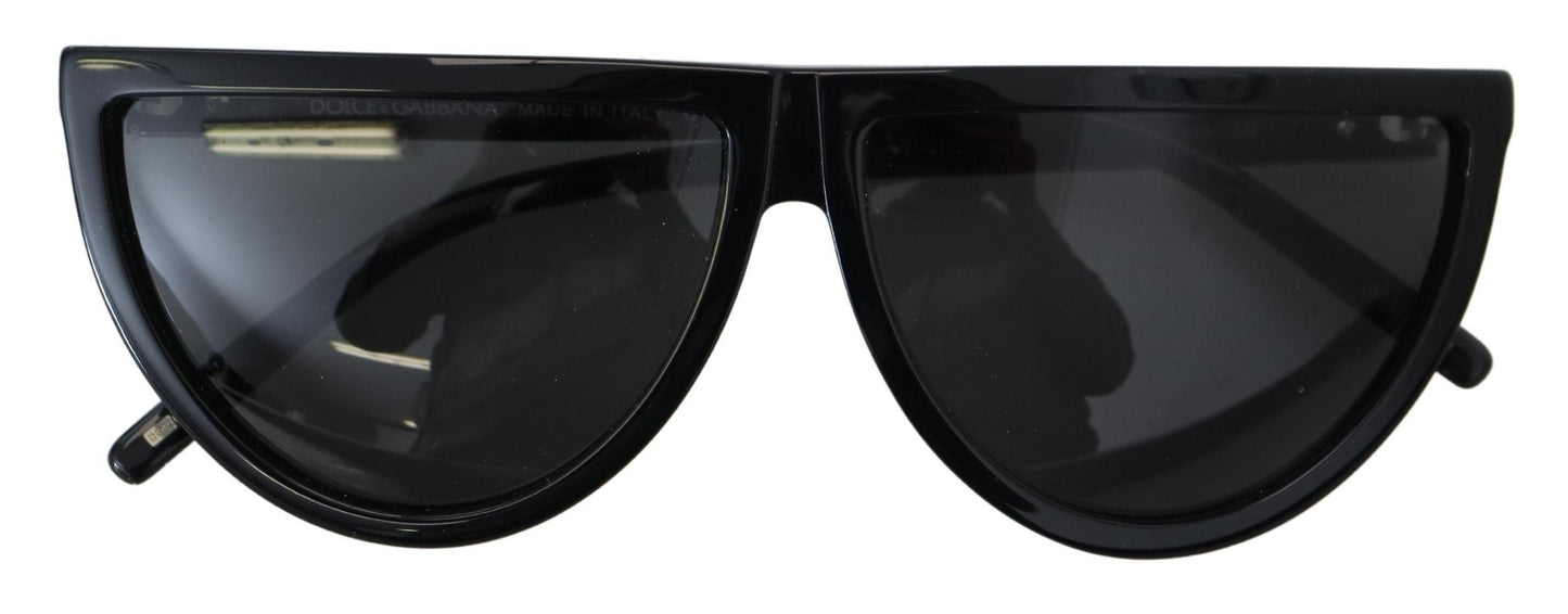 Dolce & Gabbana Chic Semi Circular Black Sunglasses